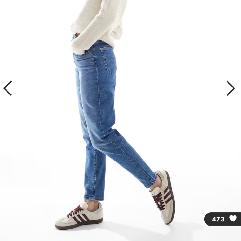 Levi's High-Rise Straight Jeans in Blue Denim